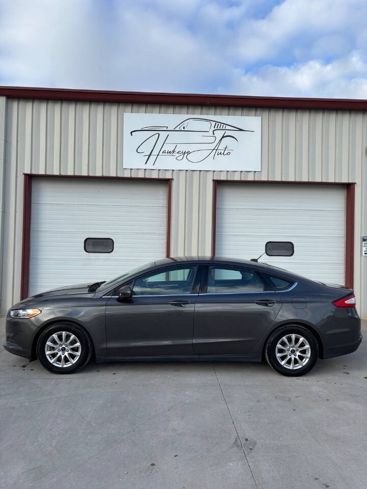 2016 Ford Fusion for sale at Hawkeye Auto of De Soto LLC in Carlisle, IA