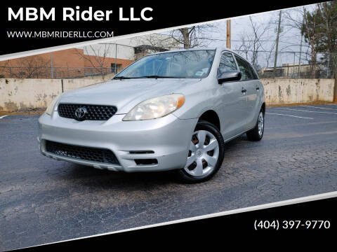 2003 Toyota Matrix for sale at MBM Rider LLC in Lilburn GA