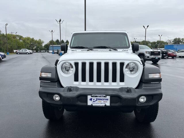 Used 2021 Jeep Wrangler Unlimited Sport S with VIN 1C4HJXDG8MW509269 for sale in Princeton, IL