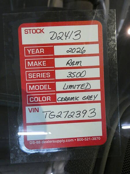 2026 RAM 3500