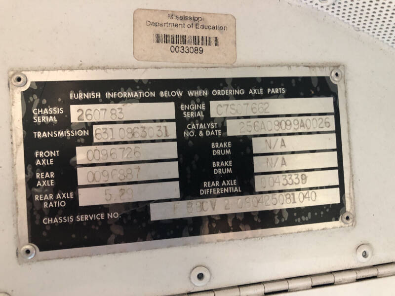 2009 Blue Bird Vision