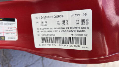 2004 Chrysler Sebring LXi