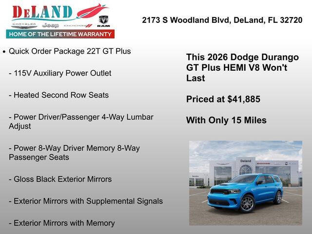 2026 Dodge Durango GT HEMI Plus