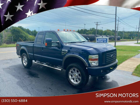 2008 Ford F-250 Super Duty for sale at SIMPSON MOTORS in Youngstown OH