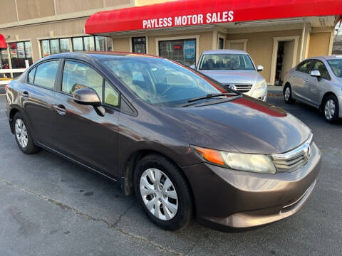 2012 Honda Civic for sale at Payless Motor Sales LLC in Burlington NC