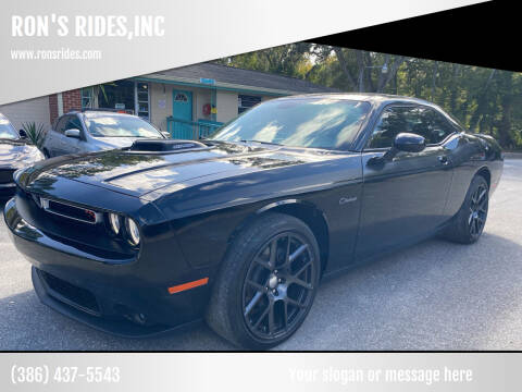 2016 Dodge Challenger for sale at RON'S RIDES,INC in Bunnell FL