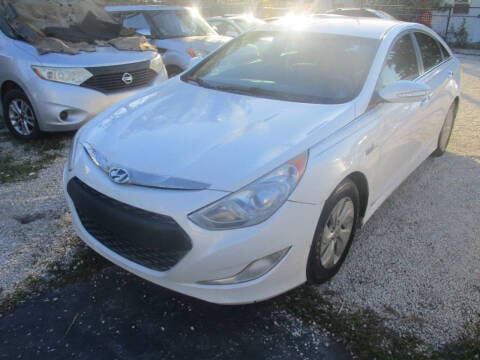 2014 Hyundai Sonata Hybrid for sale at K & V AUTO SALES LLC in Hollywood FL