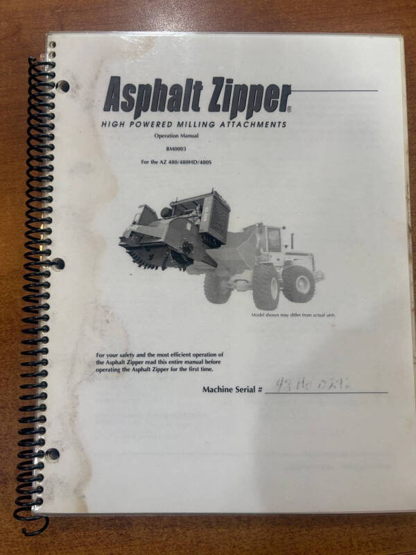 2006 ASPHALT ZIPPER AZ-480HD