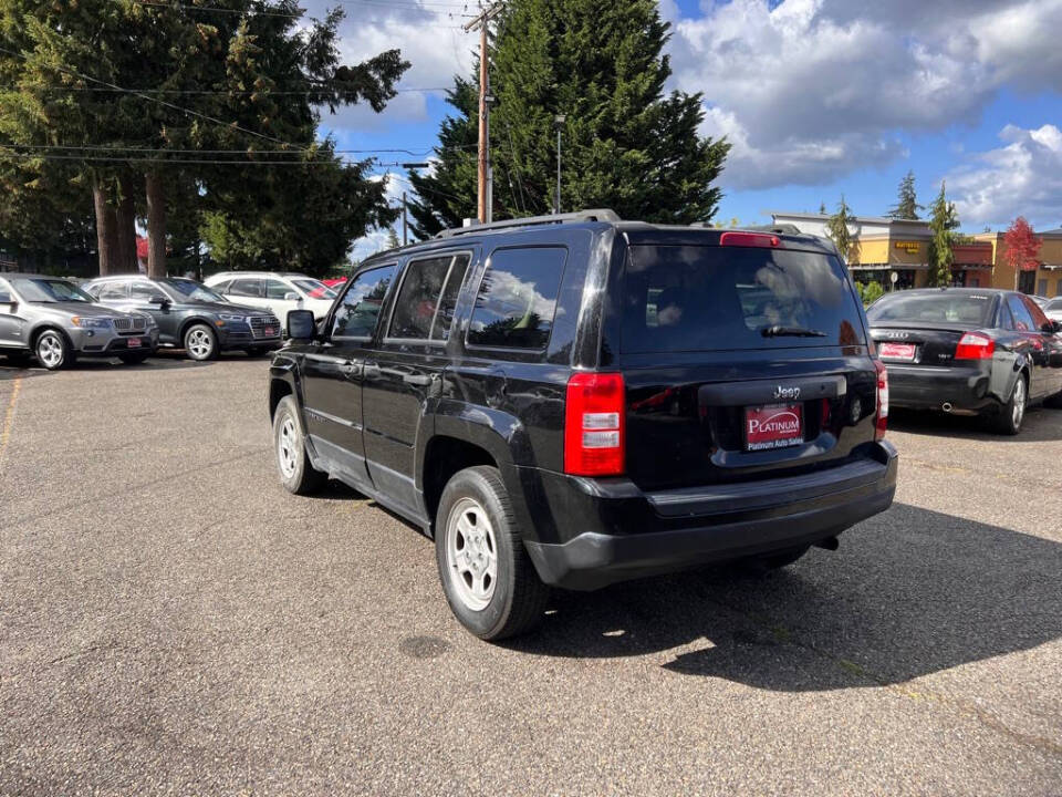 2016 Jeep Patriot for sale at PLATINUM AUTO SALES INC in Lacey, WA