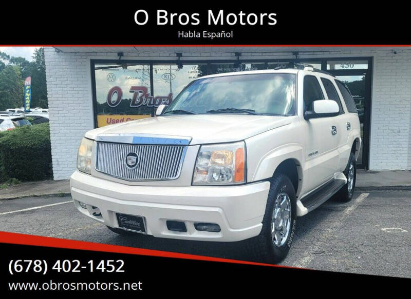 2002 Cadillac Escalade for sale at O Bros Motors in Marietta GA