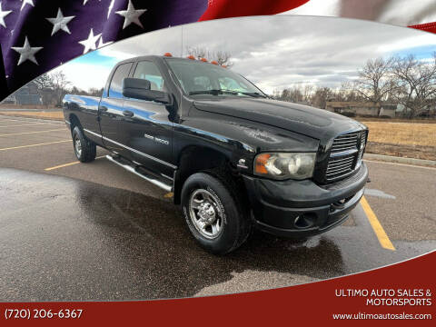 2003 Dodge Ram 3500 for sale at ULTIMO AUTO SALES & MOTORSPORTS in Denver CO