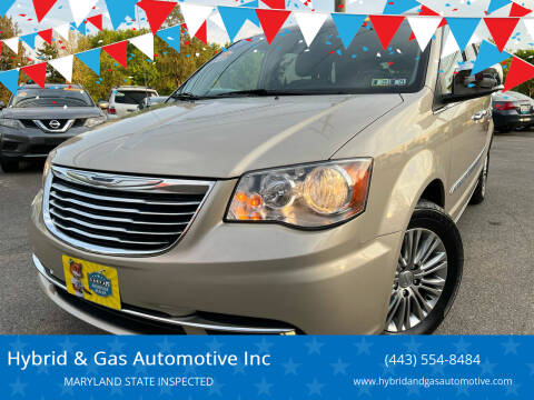 2013 Chrysler Town and Country for sale at Hybrid & Gas Automotive Inc in Aberdeen MD