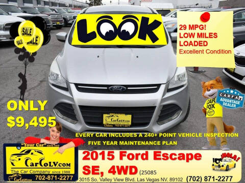 2015 Ford Escape for sale at The Car Company in Las Vegas NV