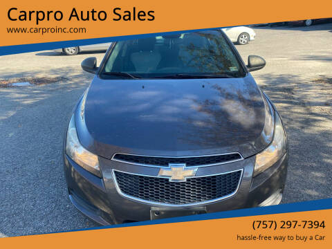 2011 Chevrolet Cruze for sale at Carpro Auto Sales in Chesapeake VA