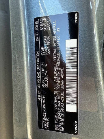 2019 Volvo S60 T6 Momentum