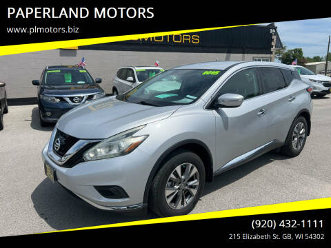 2015 Nissan Murano for sale at PAPERLAND MOTORS in Green Bay WI