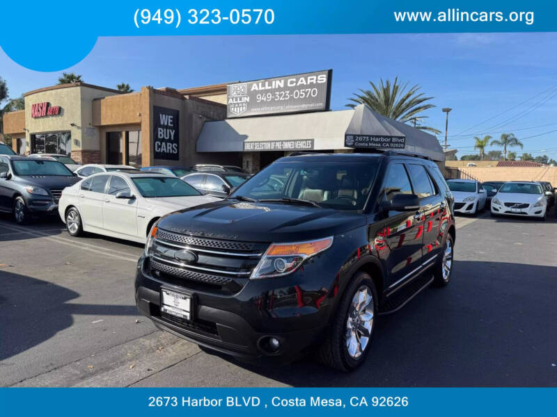 2013 Ford Explorer for sale at Allin Cars in Costa Mesa CA