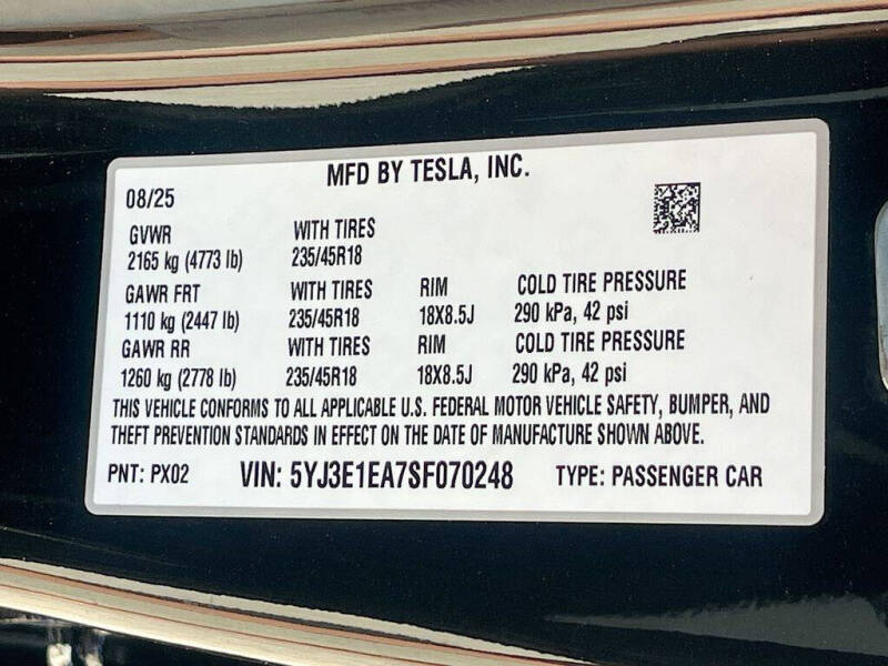 2025 Tesla Model 3 Long Range