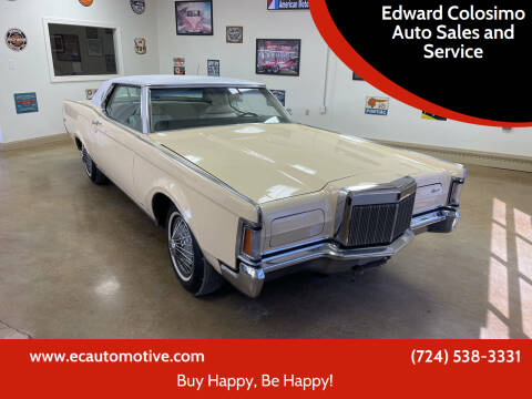 1970 Lincoln Mark III for sale at Edward Colosimo Auto Sales and Service in Evans City PA
