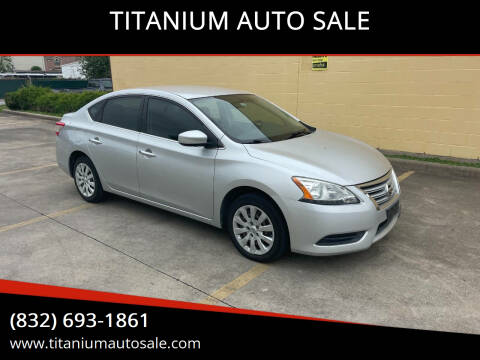 2014 Nissan Sentra for sale at TITANIUM AUTO SALE in Houston TX