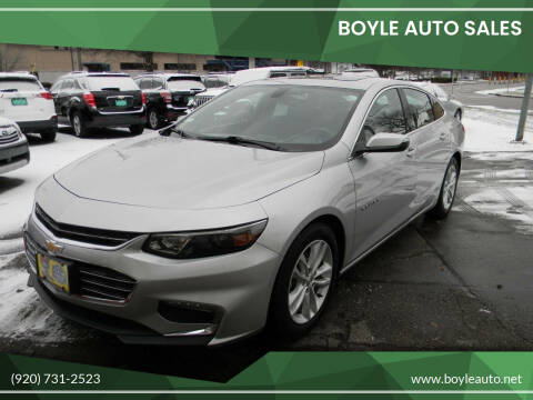 2016 Chevrolet Malibu for sale at Boyle Auto Sales in Appleton WI