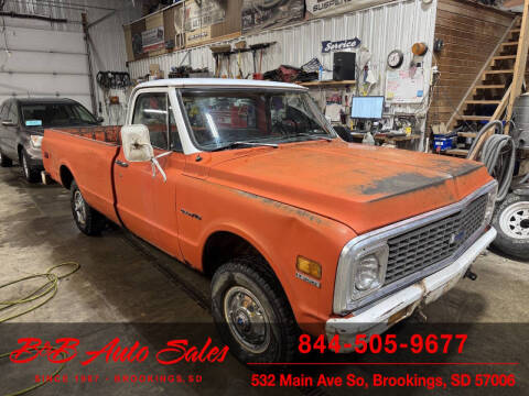 1972 Chevrolet K10  4x4 for sale at B & B Auto Sales in Brookings SD