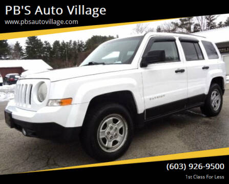 2014 Jeep Patriot for sale at PB'S Auto Village in Hampton Falls NH