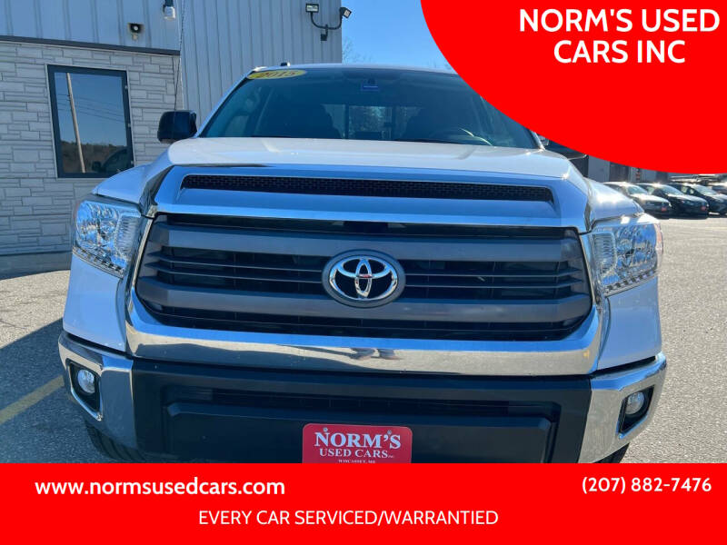 2015 Toyota Tundra for sale at NORM'S USED CARS INC in Wiscasset ME