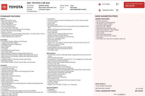 2021 Toyota C-HR XLE