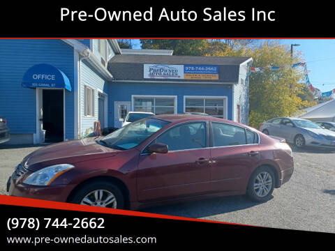 2012 Nissan Altima for sale at Pre-Owned Auto Sales Inc in Salem MA