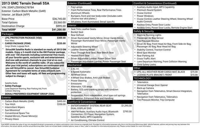 2013 GMC Terrain Denali