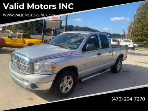 2008 Dodge Ram Pickup 1500 for sale at Valid Motors INC in Griffin GA