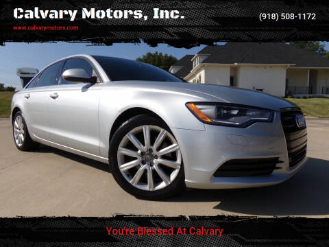 2013 Audi A6 for sale at Calvary Motors, Inc. in Bixby OK
