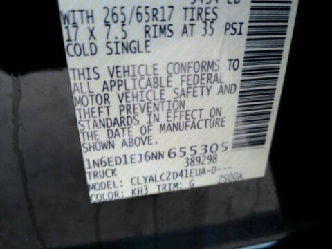 2022 Nissan Frontier