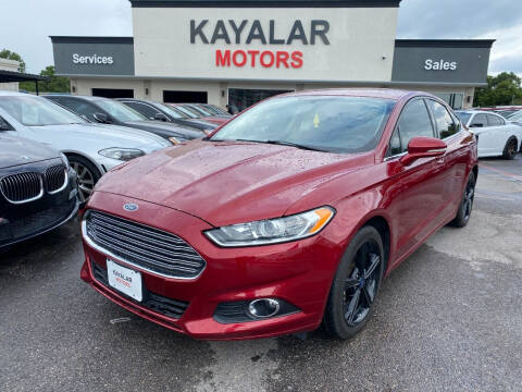 2016 Ford Fusion for sale at KAYALAR MOTORS in Houston TX