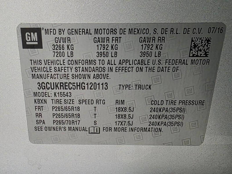 2017 Chevrolet Silverado 1500 LT