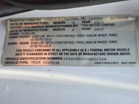 2007 Ford E-Series E-450 SD