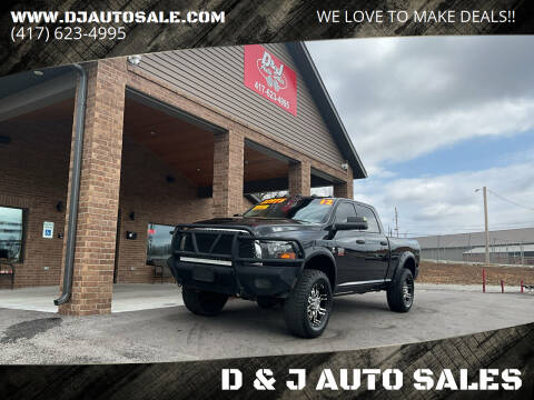 2012 RAM 2500 for sale at D & J AUTO SALES in Joplin MO