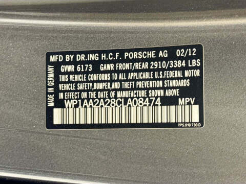 2012 Porsche Cayenne Tiptronic