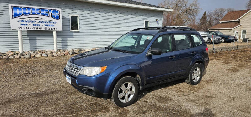 2011 Subaru Forester for sale at Dukes Auto Sales in Hawley MN