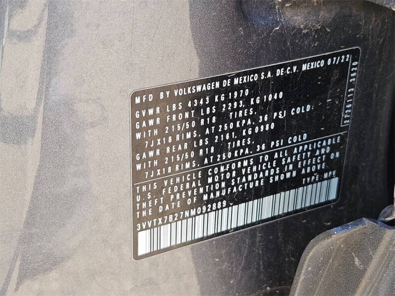 2022 Volkswagen Taos SE