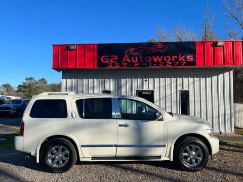 2005 Infiniti QX56 for sale at G2 Autoworks in Elm City NC