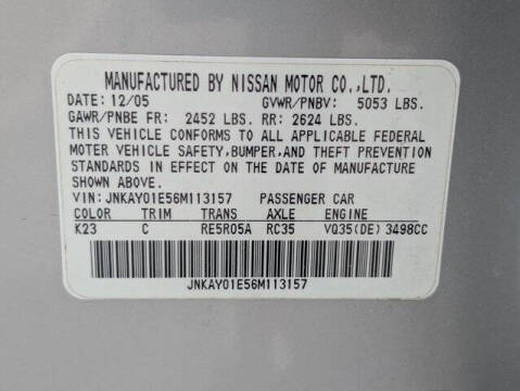 2006 Infiniti M35