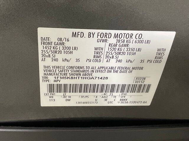2017 Ford Explorer Platinum