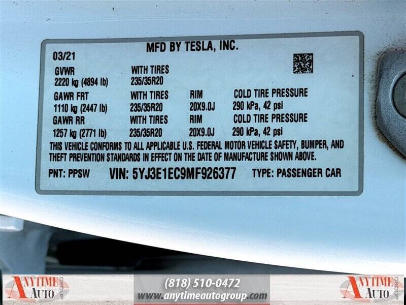 2021 Tesla Model 3 Performance