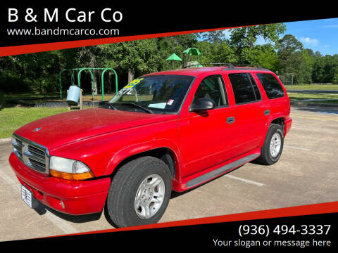 2003 Dodge Durango for sale at B & M Car Co in Conroe TX
