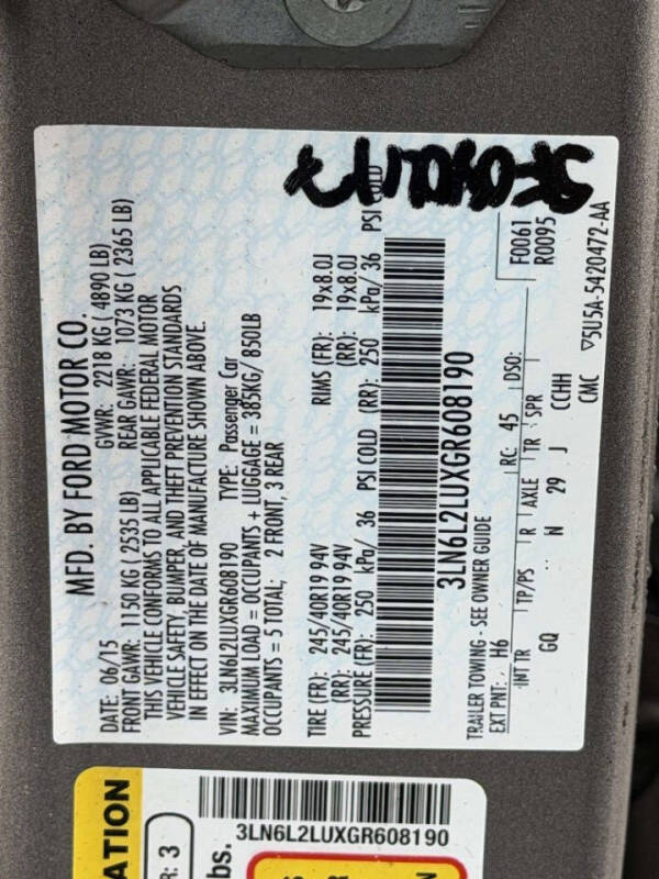 2016 Lincoln MKZ Hybrid