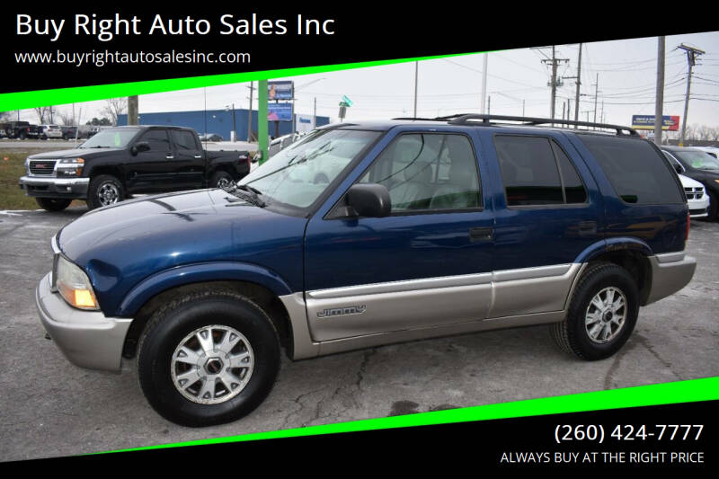 2001 GMC Jimmy for sale at Buy Right Auto Sales Inc in Fort Wayne IN