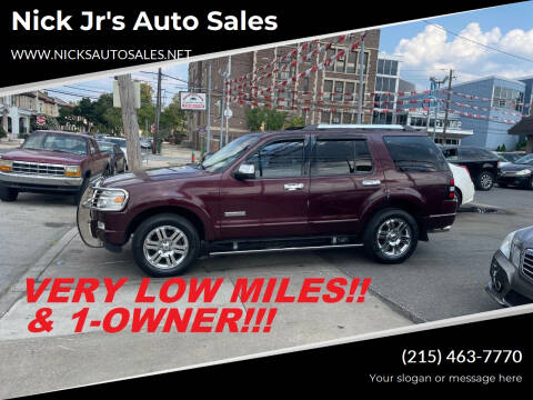 2007 Ford Explorer for sale at Nick Jr's Auto Sales in Philadelphia PA