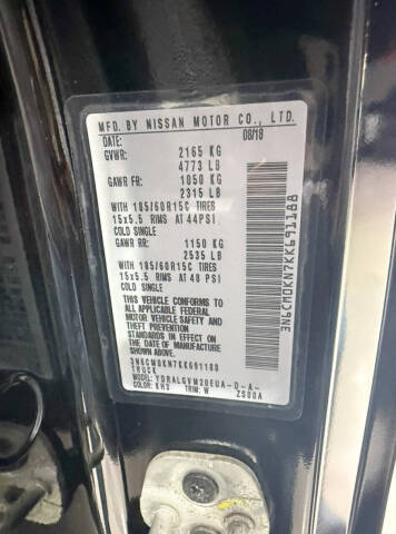 2019 Nissan NV200 SV